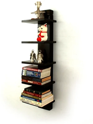 28% OFF on LifeEstyle Wooden Wall Shelf Number of Shelves - 5, Black 28% OFF on LifeEstyle Wooden Wall Shelf Number of Shelves - 5, Black