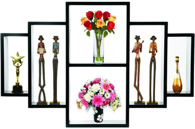 Safal Wide Look Wall 6 - Shelf Rack Wooden Safal Wide Look Wall 6 - Shelf Rack Wooden