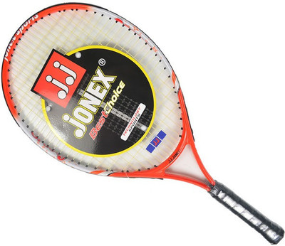 Jonex Groovy 23 Power Standards Unstrung Tennis Racquet (Orange, White, Weight - 300 g) 