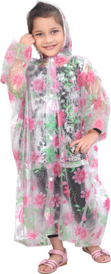 HighLands Floral Print Girl's Raincoat