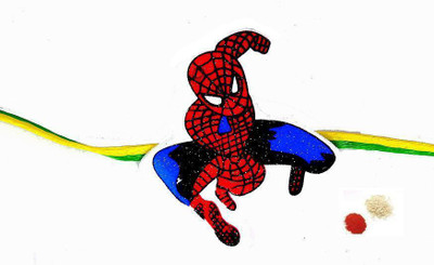 Indigo Creatives Spiderman Design Rakhi Set Indigo Creatives Spiderman Design Rakhi Set