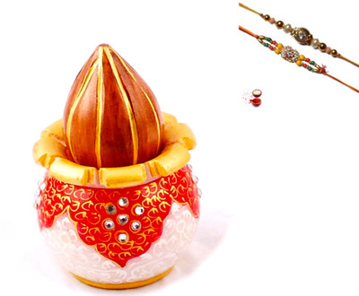 50% OFF on Purpledip Hamper Marble Kalash Design Rakhi Set 50% OFF on Purpledip Hamper Marble Kalash Design Rakhi Set