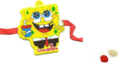 49% OFF on Indigo Creatives Sponge Bob Design Rakhi Set
