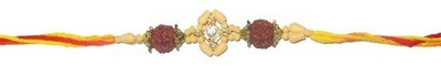 Mohans Rakhi Floral, Rudraksh Design Rakhi Mohans Rakhi Floral, Rudraksh Design Rakhi