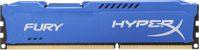 Kingston HyperX Fury DDR3 8 GB (1 X 8 GB) PC (HyperX Fury Blue) (Blue)