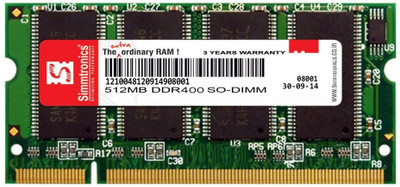 12% OFF on Simmtronics RAM DDR 512 MB Laptop (DLSD1SIM0008) 12% OFF on Simmtronics RAM DDR 512 MB Laptop (DLSD1SIM0008)