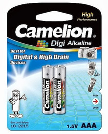 Camelion LR3-BP2 (AAA Alkaline) Alkaline Battery