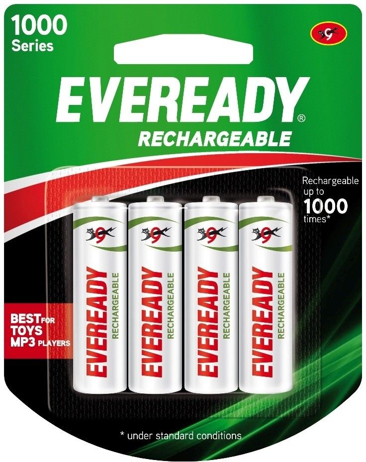 Eveready Ultima 1000 Series AA NIMH (4 Pcs) Rechargeable Battery