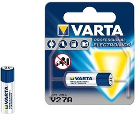 Varta V27A 12V Primary Alkaline Manganese (Packaging Of 10 Blisters With 1 Cell Each)