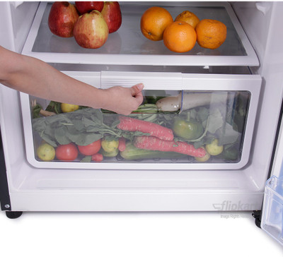 Hitachi 382 L Frost Free Double Door Refrigerator (R-VG400PND3- (GBK), Glass Black) 