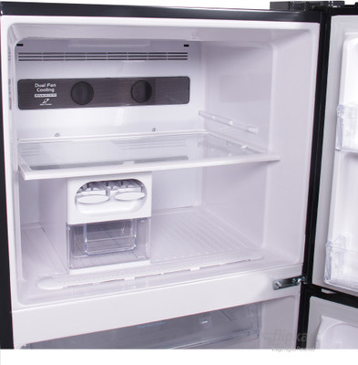 Hitachi 382 L Frost Free Double Door Refrigerator (R-VG400PND3- (GBK), Glass Black) 