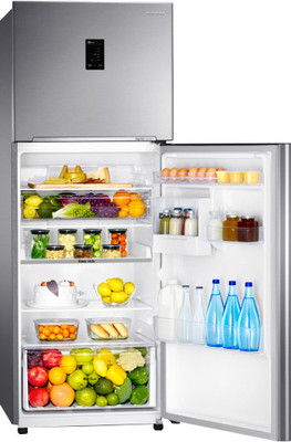 SAMSUNG 415 L Frost Free Double Door Refrigerator (RT42HDAGESL, Real Stainless) 