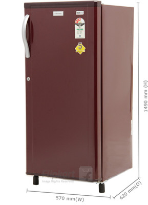 Electrolux 190 L Direct Cool Single Door Refrigerator (EB203ETBR, Burgundy Red) 