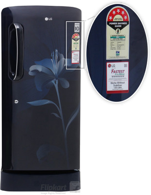 LG 190 L Direct Cool Single Door Refrigerator (GL-D201AMLN, Marine Lily) 