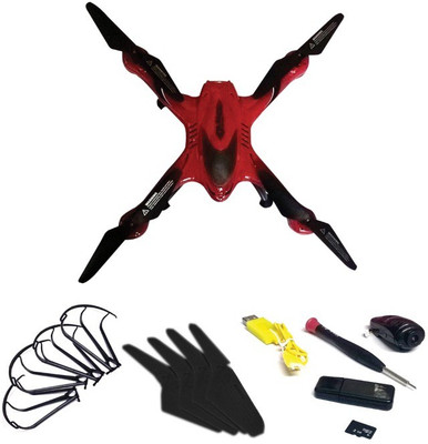 Emob Drone With A Key Return Headless Mode 6 Axis Gyro Quadcopter With HD Camera (Red) (Multicolor)