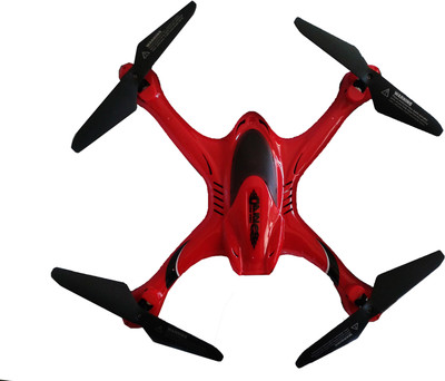 Vaibhav 6 Axis Gyro Quadcopter,2.4G Transmitter A Key Return Headless Mode With HD Camera (Red) (Red)