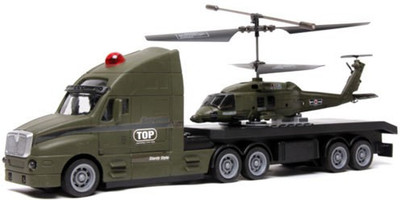 Meher Enterprises Combo Of Helicopter & Truck (military)