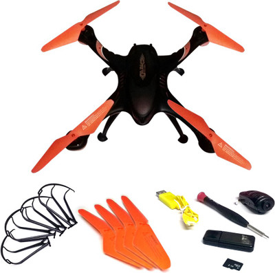 Emob Drone With A Key Return Headless Mode 6 Axis Gyro Quadcopter With HD Camera (Orange) (Multicolor)