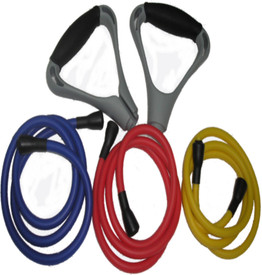 Aerofit Resistance Bands Set Resistance Tube - Blue, Red, Yellow