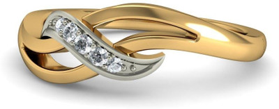 BlueStone The Gioia Yellow Gold Diamond 14K Yellow Gold Plated 14 K Ring