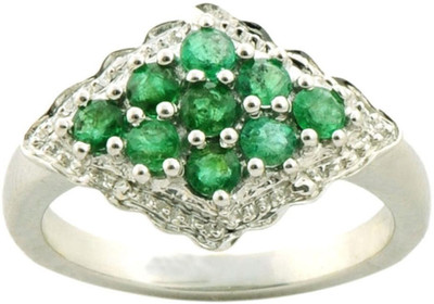 9% OFF on Djoyer Silver Emerald Ring