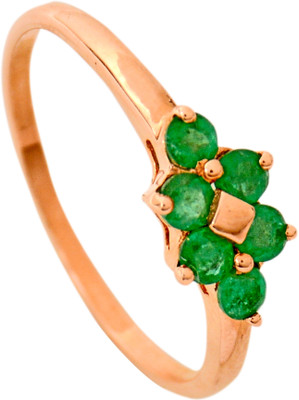 15% OFF on Rakam Gold Emerald 14K Rose Gold Plated 14 K Ring