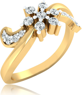 31% OFF on Forevercarat Contemporary Gold Diamond 14 K Ring