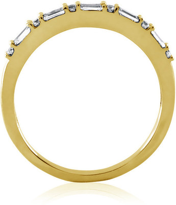 15% OFF on JacknJewel Brilliant Cut Diamond Gold 18K Yellow Gold Plated 18 K Ring