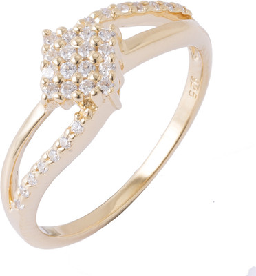 50% OFF on Peora Sterling Silver 18K Yellow Gold Plated Ring