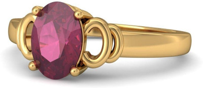 BlueStone Rosebud Yellow Gold Ruby 14K Yellow Gold Plated 14 K Ring