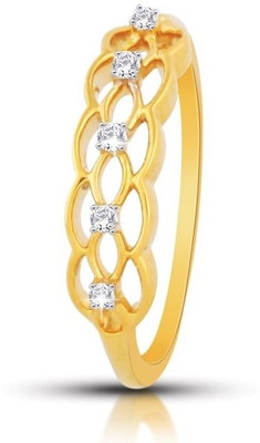 59% OFF on 11 Diamonds Silver Ring