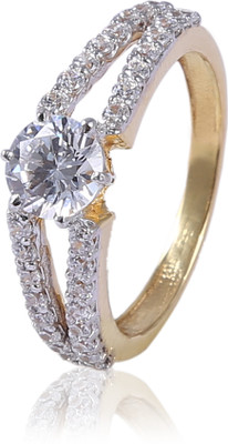 15% OFF on Jisha Gold Cubic Zirconia 14 K Ring