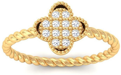 15% OFF on Kreeli Primrose Gold, Yellow Gold Diamond 18 K Ring