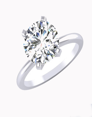 Forevercarat White Gold Zircon 14 K Ring