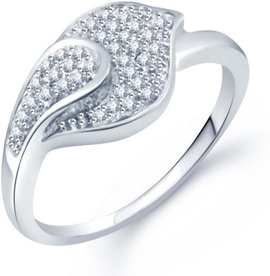 69% OFF on Sukkhi Alloy Cubic Zirconia Rhodium Plated Ring