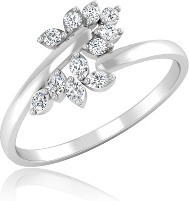 31% OFF on Forevercarat Snowflake Silver Diamond Sterling Silver Plated Ring