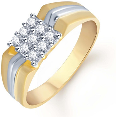 64% OFF on Sukkhi Alloy Cubic Zirconia 18K Yellow Gold, Rhodium Plated Ring