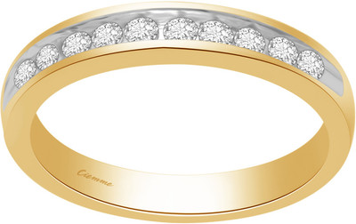 50% OFF on Ciemme 0.42 CT Stackable Silver Cubic Zirconia 18K Yellow Gold Plated Ring