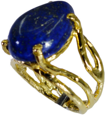 62% OFF on Riyo Beckoning Lapis Lazuli Copper Lapis Lazuli 18K Yellow Gold Plated Ring