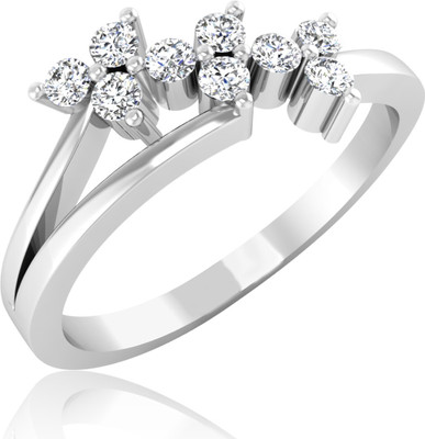 31% OFF on Forevercarat Bold Silver Diamond Sterling Silver Plated Ring