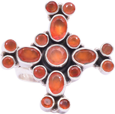 40% OFF on Rubera Silver Agate Ring