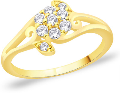 35% OFF on Peora Sterling Silver 18K Yellow Gold Plated Ring