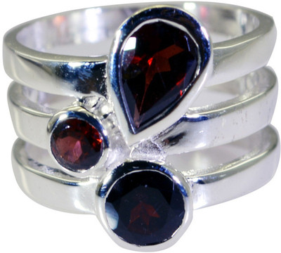 22% OFF on Riyo Beauteousstar Garnet Sterling Silver Garnet Ring