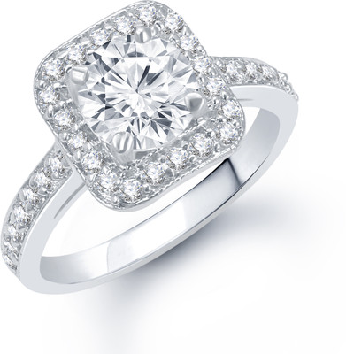 85% OFF on VK Jewels VK Jewels Classy Rhodium plated Ring Alloy Cubic Zirconia Rhodium Plated K Ring