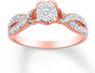 66% OFF on Ziveg 92.5 Sterling Silver Made With Swarovski Zirconia Silver Swarovski Crystal Ring