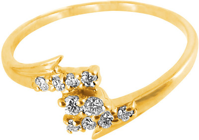 12% OFF on Jpearls Yellow Gold Diamond 18K Yellow Gold Plated 18 K Ring 12% OFF on Jpearls Yellow Gold Diamond 18K Yellow Gold Plated 18 K Ring