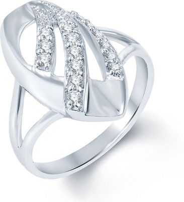 71% OFF on Sukkhi Ritzzy Alloy Cubic Zirconia Rhodium Plated Ring