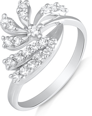 42% OFF on Mahi Splendid Alloy, Brass Cubic Zirconia Rhodium Plated Ring