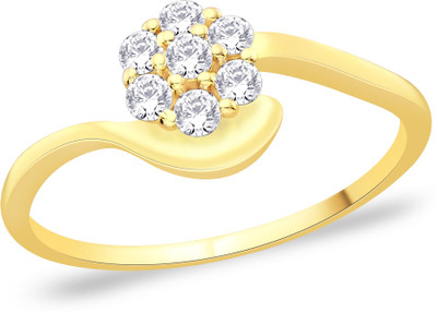 35% OFF on Peora Sterling Silver 18K Yellow Gold Plated Ring
