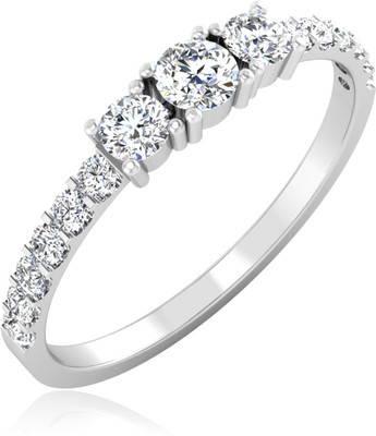 31% OFF on Forevercarat Triple Enigma Silver Diamond Sterling Silver Plated Ring